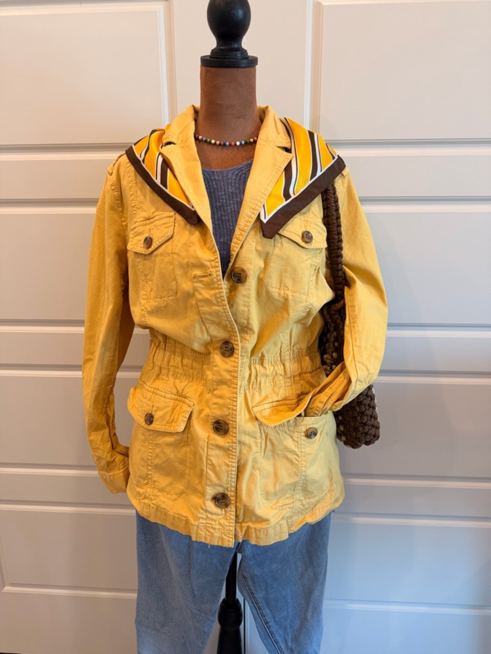 Talbots Butter Yellow Utility Jacket